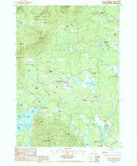 Center Sandwich New Hampshire Historical topographic map, 1:24000 scale, 7.5 X 7.5 Minute, Year 1987