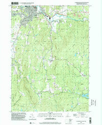 Claremont South New Hampshire Historical topographic map, 1:24000 scale, 7.5 X 7.5 Minute, Year 1998