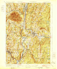 Claremont New Hampshire Historical topographic map, 1:62500 scale, 15 X 15 Minute, Year 1929