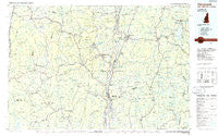Claremont New Hampshire Historical topographic map, 1:100000 scale, 30 X 60 Minute, Year 1985