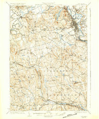 Concord New Hampshire Historical topographic map, 1:62500 scale, 15 X 15 Minute, Year 1927
