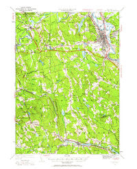 Concord New Hampshire Historical topographic map, 1:62500 scale, 15 X 15 Minute, Year 1949