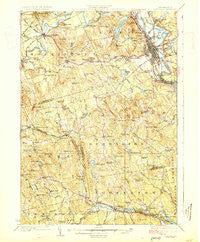 Concord New Hampshire Historical topographic map, 1:62500 scale, 15 X 15 Minute, Year 1927