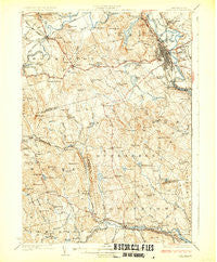 Concord New Hampshire Historical topographic map, 1:62500 scale, 15 X 15 Minute, Year 1927