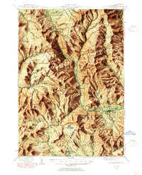 Crawford Notch New Hampshire Historical topographic map, 1:62500 scale, 15 X 15 Minute, Year 1946