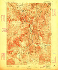 Crawford Notch New Hampshire Historical topographic map, 1:62500 scale, 15 X 15 Minute, Year 1896