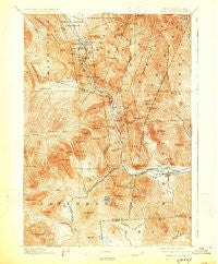 Crawford Notch New Hampshire Historical topographic map, 1:62500 scale, 15 X 15 Minute, Year 1896