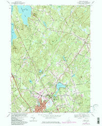 Derry New Hampshire Historical topographic map, 1:24000 scale, 7.5 X 7.5 Minute, Year 1968