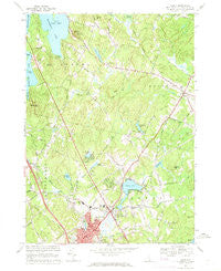 Derry New Hampshire Historical topographic map, 1:24000 scale, 7.5 X 7.5 Minute, Year 1968