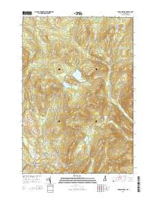Diamond Pond New Hampshire Current topographic map, 1:24000 scale, 7.5 X 7.5 Minute, Year 2015