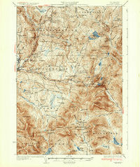 Dixville New Hampshire Historical topographic map, 1:62500 scale, 15 X 15 Minute, Year 1934