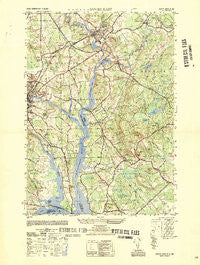 Dover East New Hampshire Historical topographic map, 1:25000 scale, 7.5 X 7.5 Minute, Year 1950