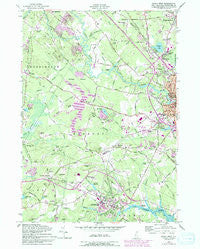 Dover West New Hampshire Historical topographic map, 1:24000 scale, 7.5 X 7.5 Minute, Year 1956