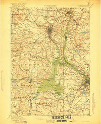 Dover New Hampshire Historical topographic map, 1:62500 scale, 15 X 15 Minute, Year 1918