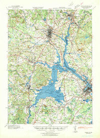 Dover New Hampshire Historical topographic map, 1:62500 scale, 15 X 15 Minute, Year 1941