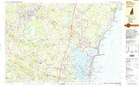 Exeter New Hampshire Historical topographic map, 1:25000 scale, 7.5 X 15 Minute, Year 1987
