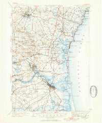 Exeter New Hampshire Historical topographic map, 1:62500 scale, 15 X 15 Minute, Year 1932