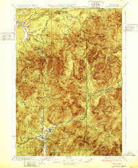 Franconia New Hampshire Historical topographic map, 1:62500 scale, 15 X 15 Minute, Year 1932