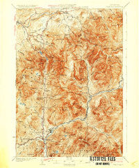 Franconia New Hampshire Historical topographic map, 1:62500 scale, 15 X 15 Minute, Year 1932