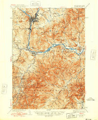 Gorham New Hampshire Historical topographic map, 1:62500 scale, 15 X 15 Minute, Year 1942
