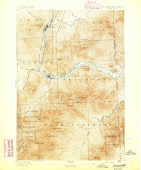 Gorham New Hampshire Historical topographic map, 1:62500 scale, 15 X 15 Minute, Year 1893