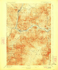 Gorham New Hampshire Historical topographic map, 1:62500 scale, 15 X 15 Minute, Year 1893