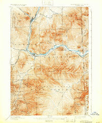 Gorham New Hampshire Historical topographic map, 1:62500 scale, 15 X 15 Minute, Year 1893
