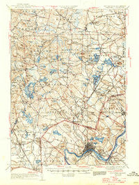 Hampstead New Hampshire Historical topographic map, 1:62500 scale, 15 X 15 Minute, Year 1935