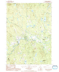 Henniker New Hampshire Historical topographic map, 1:24000 scale, 7.5 X 7.5 Minute, Year 1987