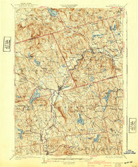 Hillsboro New Hampshire Historical topographic map, 1:62500 scale, 15 X 15 Minute, Year 1929