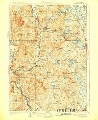 Holderness New Hampshire Historical topographic map, 1:62500 scale, 15 X 15 Minute, Year 1927