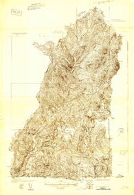 Indian Stream Vermont Historical topographic map, 1:48000 scale, 15 X 15 Minute, Year 1925