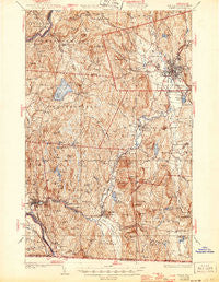 Keene New Hampshire Historical topographic map, 1:62500 scale, 15 X 15 Minute, Year 1935