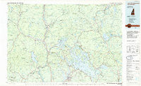 Lake Winnipesaukee New Hampshire Historical topographic map, 1:100000 scale, 30 X 60 Minute, Year 1986
