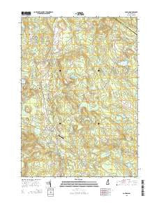 Loudon New Hampshire Current topographic map, 1:24000 scale, 7.5 X 7.5 Minute, Year 2015