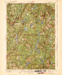 Lovewell Mountain New Hampshire Historical topographic map, 1:62500 scale, 15 X 15 Minute, Year 1942