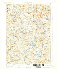 Lovewell Mountain New Hampshire Historical topographic map, 1:62500 scale, 15 X 15 Minute, Year 1930