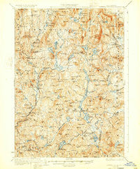 Lovewell Mountain New Hampshire Historical topographic map, 1:62500 scale, 15 X 15 Minute, Year 1930