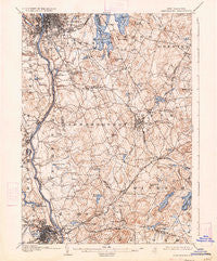 Manchester New Hampshire Historical topographic map, 1:62500 scale, 15 X 15 Minute, Year 1905