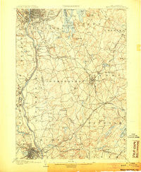 Manchester New Hampshire Historical topographic map, 1:62500 scale, 15 X 15 Minute, Year 1905