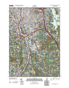 Manchester South New Hampshire Historical topographic map, 1:24000 scale, 7.5 X 7.5 Minute, Year 2012