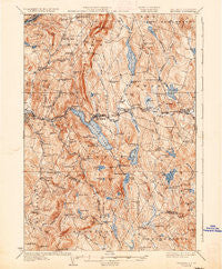 Mascoma New Hampshire Historical topographic map, 1:62500 scale, 15 X 15 Minute, Year 1932