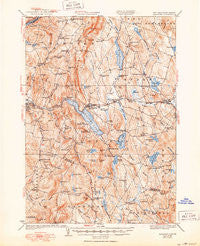 Mascoma New Hampshire Historical topographic map, 1:62500 scale, 15 X 15 Minute, Year 1932