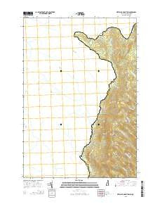 Metallak Mountain New Hampshire Current topographic map, 1:24000 scale, 7.5 X 7.5 Minute, Year 2015
