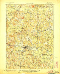 Milford New Hampshire Historical topographic map, 1:62500 scale, 15 X 15 Minute, Year 1906