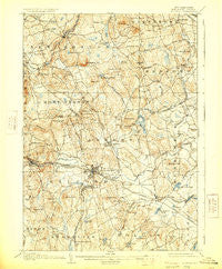 Milford New Hampshire Historical topographic map, 1:62500 scale, 15 X 15 Minute, Year 1906