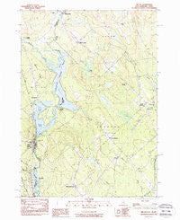 Milton New Hampshire Historical topographic map, 1:24000 scale, 7.5 X 7.5 Minute, Year 1983