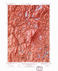 Monadnock New Hampshire Historical topographic map, 1:62500 scale, 15 X 15 Minute, Year 1949