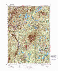 Monadnock New Hampshire Historical topographic map, 1:62500 scale, 15 X 15 Minute, Year 1949