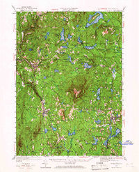 Monadnock New Hampshire Historical topographic map, 1:62500 scale, 15 X 15 Minute, Year 1949